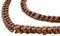 The Bead Chest Real Snake Vertebrae Beads from Africa 7mm Nigeria African Brown Interlocking Bone Large Hole 32-34 Inch Strand Handmade